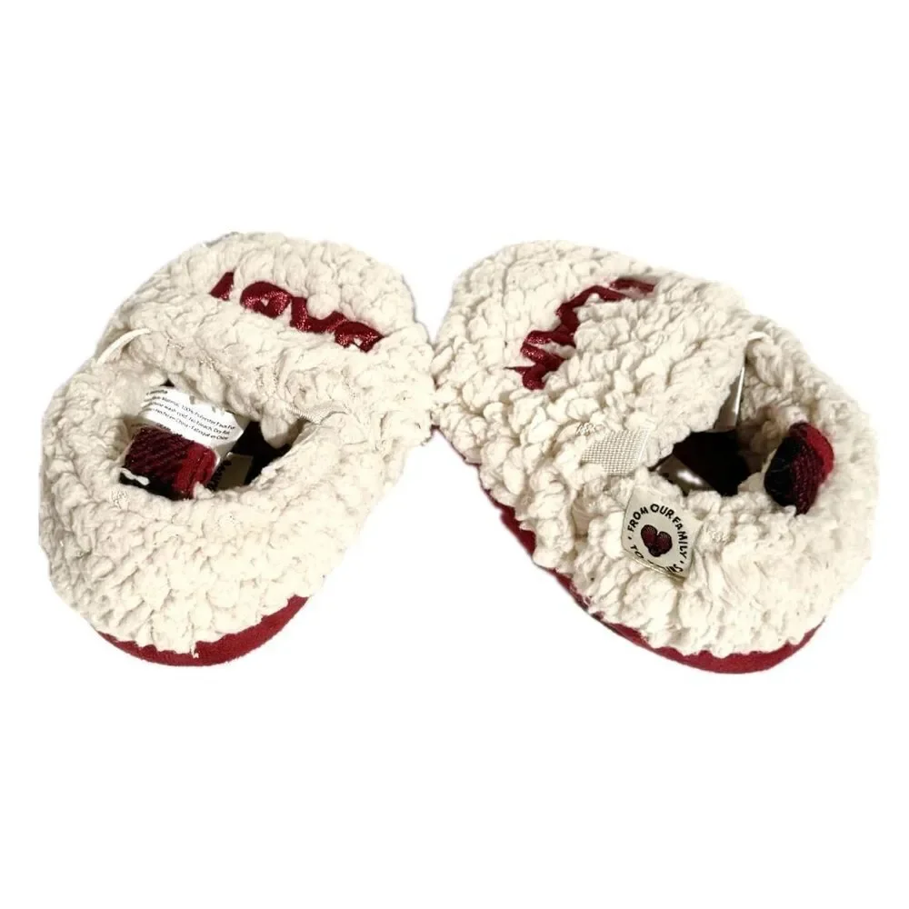 Dearfoams Baby Bear Faux Shearling Slippers